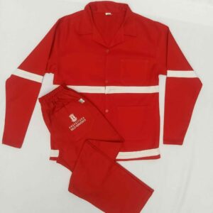 CALÇA DE BRIM COM 2 FAIXAS REFLETIVA